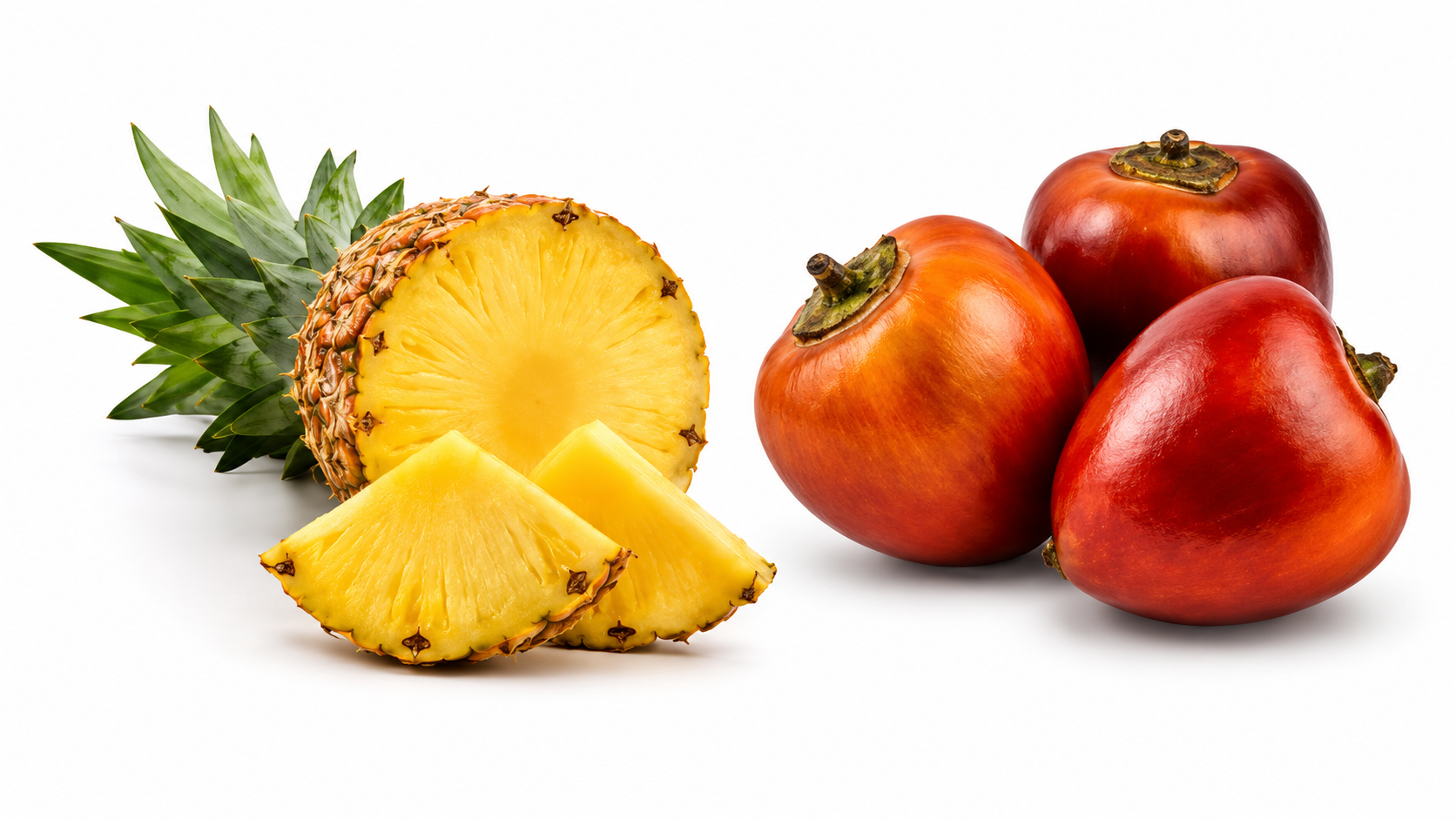 Piña y chontaduro